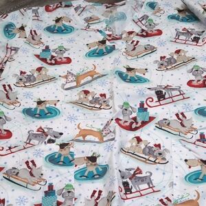 Butter-Soft Playful Dog Print Scrub Top